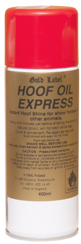 Zdjęcie Gold Label Hoof Oil Express olej do kopyt w sprayu   400ml