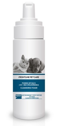 Zdjęcie Frontline Pet Care Pianka myjąca 2 w 1 bez spłukiwania   150ml
