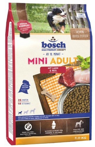 Zdjęcie Bosch Adult Mini Lamb & Rice  ze świeżym drobiem i jagnięciną 3kg