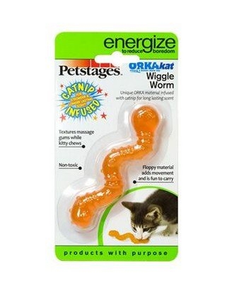 Zdjęcie Petstages Energize: Orka Kat Wiggle Worm robak nadziewany kocimiętką  