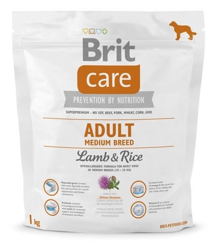 Brit Care New Adult Medium Breeds lamb & rice 1kg