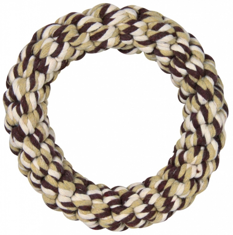 Zdjęcie Trixie Dentafun zabawka sznur bawełniany ring  kolorowy śr. 14 cm