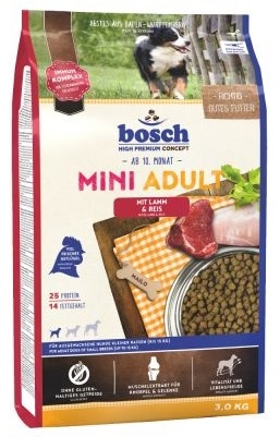 Zdjęcie Bosch Adult Mini Lamb & Rice  ze świeżym drobiem i jagnięciną 15kg