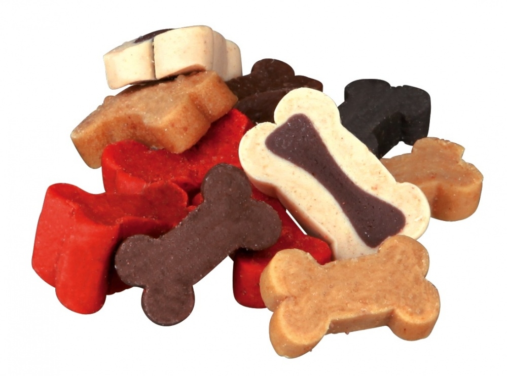 Zdjęcie Trixie Soft Snack Bony Mix miękkie kostki dla psa  z wołowiną, jagnięciną, łososiem i kurczakiem 500g