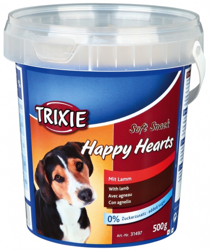 Zdjęcie Trixie Soft Snack Happy Hearts miękkie serduszka dla psa z jagnięciną 500g