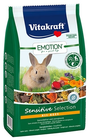 Zdjęcie Vitakraft  Emotion pokarm dla królików  Sensitive Selection 600g