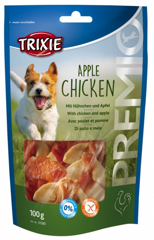 Zdjęcie Trixie Premio Apple Chicken  suszone jabłuszka z piersią kurczaka 100g