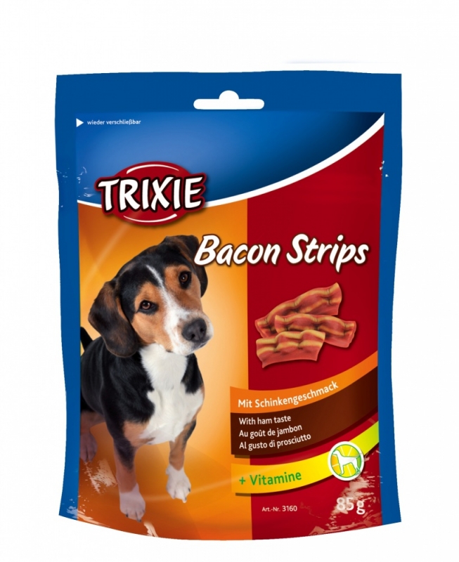 Zdjęcie Trixie Bacon Strips przysmaki dla pieska   85g