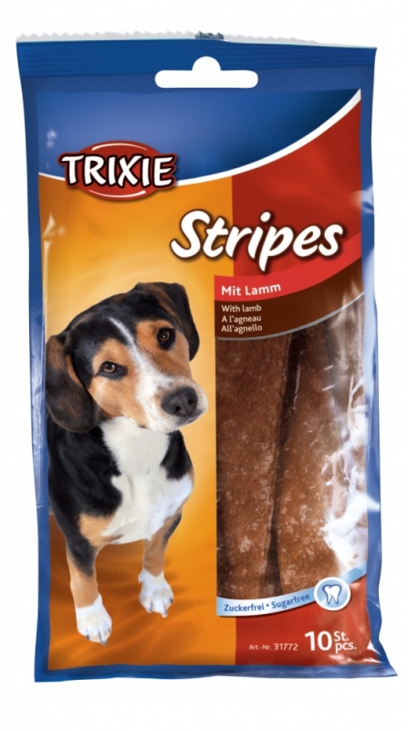 Trixie Stripes Light paski dla psa z jagnęciną 10 szt.