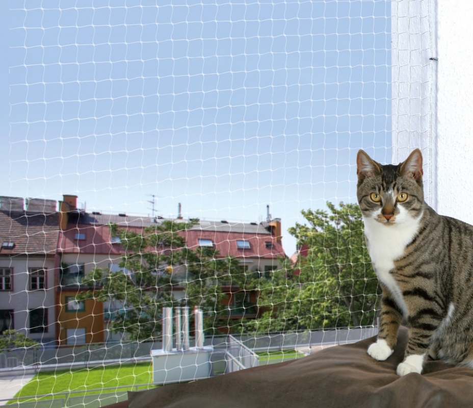 Zdjęcie Trixie Siatka ochronna do okien / balkonów  3 x 2 m, transparentna 