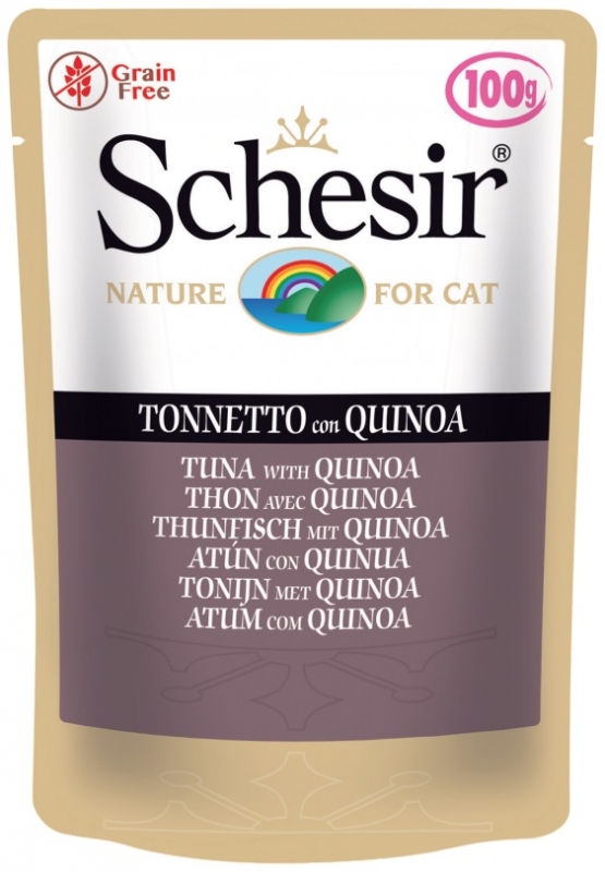 Zdjęcie Schesir Cat Adult saszetka w galaretce  tuńczyk z quinoa 85g