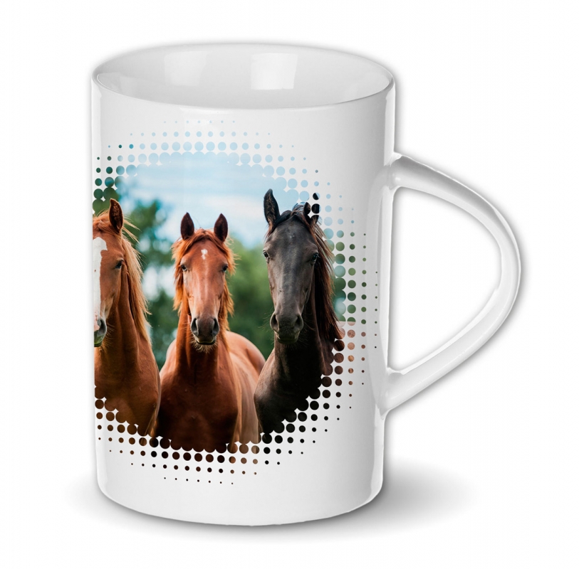Zdjęcie York Kubek ceramiczny  z portretem trzech koni 
