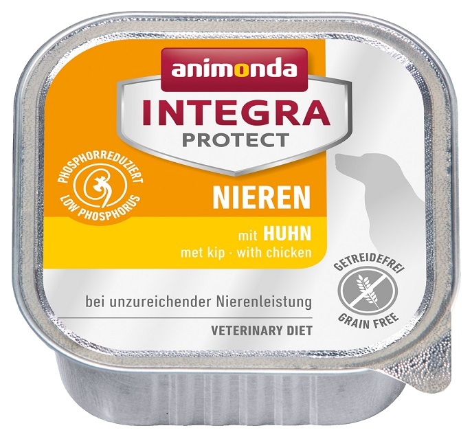 Zdjęcie Animonda Integra Protect Nieren tacka dla psa niewydolność nerek  z kurczakiem 150g