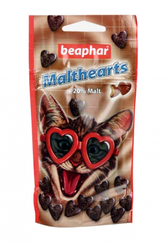 Zdjęcie Beaphar MaltHearts przysmaki dla kota  ze słodem 150 szt.