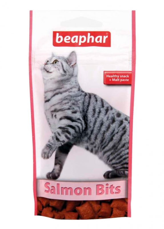 Beaphar Salmon Malt Bits przysmak dla kota z łososiem i pastą ze słodu 35g
