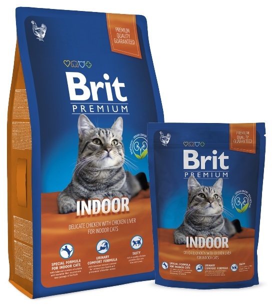Zdjęcie Brit Premium By Nature Cat Indoor Chicken sucha karma dla dorosłych kotów niewychodzących 800g