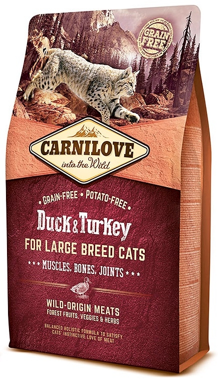 Carnilove Adult Cat Duck & Turkey Large Breed  2kg