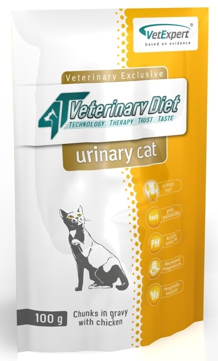 Zdjęcie 4T Vet Diet Urinary Cat saszetka  kawałki w sosie z kurczakiem 100g
