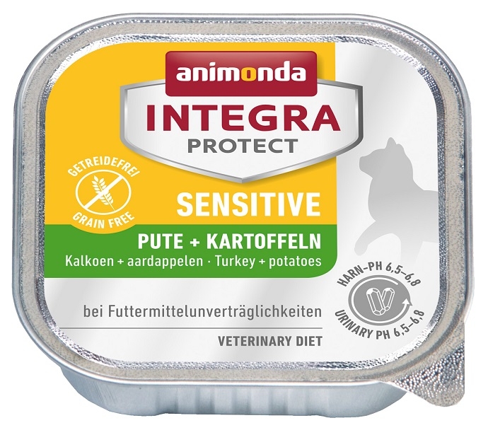 Zdjęcie Animonda Integra Sensitive tacka dla kota  indyczka + ziemniaki 100g