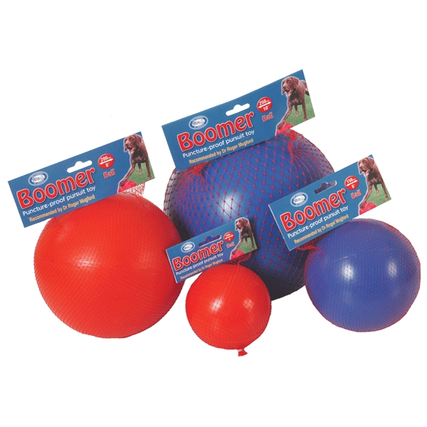 Zdjęcie Boomer Ball Odporna piłka zmyłka dla psa rozm. L 20cm czerwona 