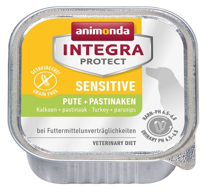 Animonda Integra Protect Sensitive tacka dla psa indyczka + pasternak 150g