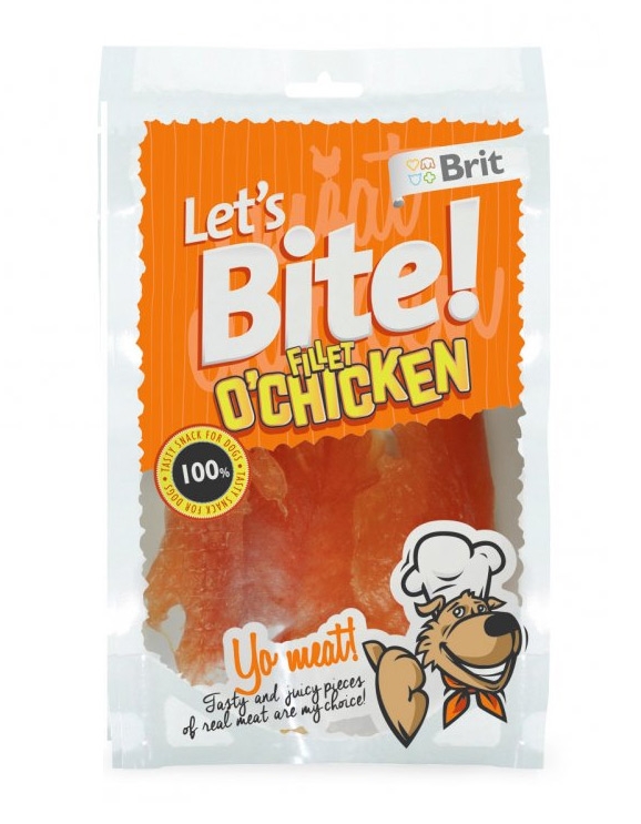 Zdjęcie Brit Let's Bite!  przysmak dla psa Fillet 'o' Chicken filet z kurczaka 80g