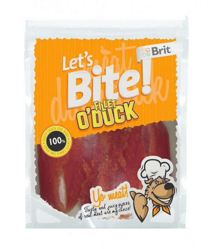 Zdjęcie Brit Let's Bite! przysmak dla psa Fillet 'o' Duck filet z kaczki 80g