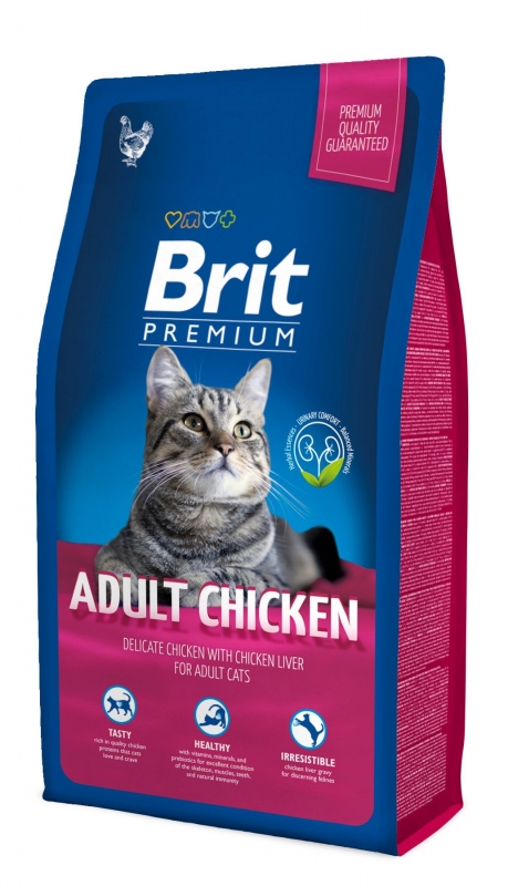 Brit Premium Cat Adult  z kurczakiem 800g
