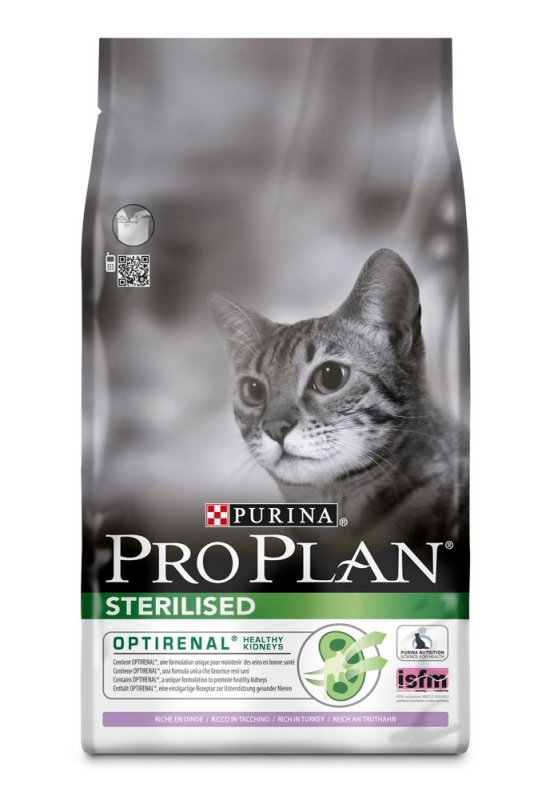 Zdjęcie Purina Pro Plan Cat Sterilised Turkey dla kota Optirenal indyk 10kg
