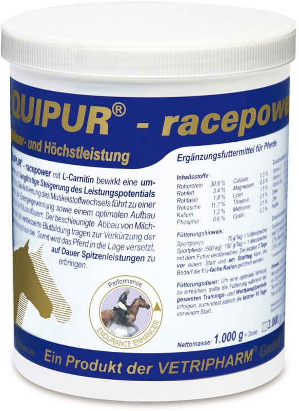Zdjęcie EquiPur Racepower wytrzymałość i sprawność koni sportowych  1kg