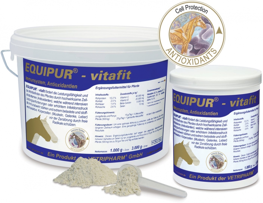 Zdjęcie EquiPur Vitafit preparat na odporność dla koni sportowych proszek 3kg