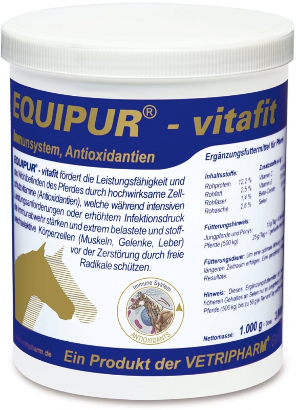 Zdjęcie EquiPur Vitafit preparat na odporność dla koni sportowych proszek 3kg