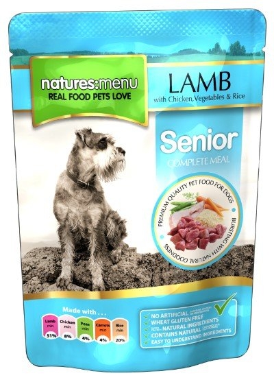 Natures Menu Dog Senior Lamb and Vegetables saszetka z jagnięciną 300g