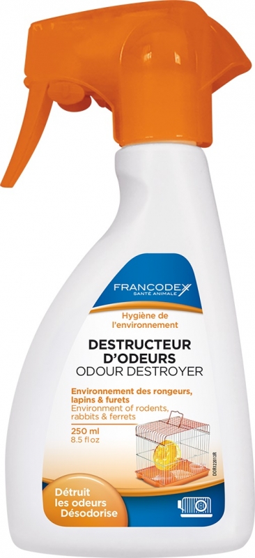 Zdjęcie Francodex Spray neutralizator zapachów w otoczeniu  dla gryzoni i zwierzat futerkowych 250ml