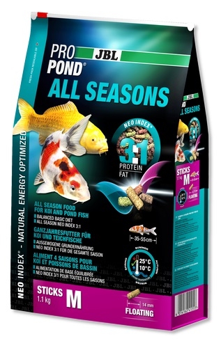 JBL ProPond all Seasons M pokarm dla ryb stawowych 32l (5.8kg)