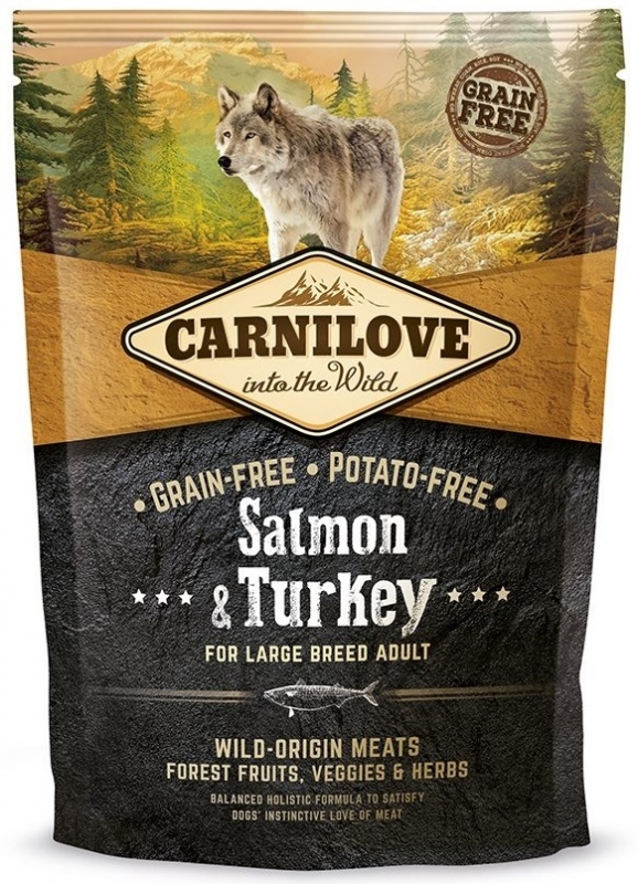 Carnilove Adult Large Breed Dog Salmon & Turkey  1.5kg