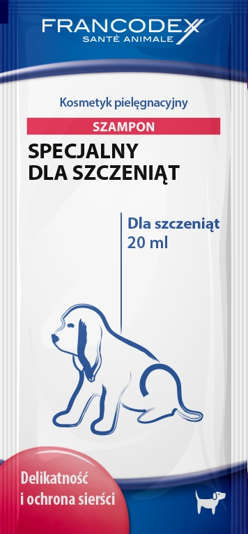 Zdjęcie Francodex Szampon dla psów w saszetce  dla szczeniąt 20 ml