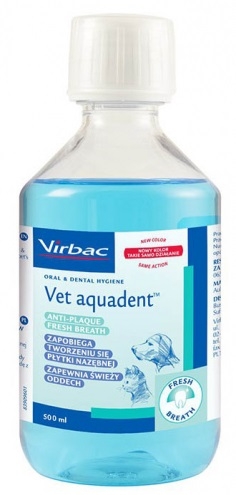 Virbac Vet Aquadent płyn do higieny jamy ustnej dla psów i kotów 500ml