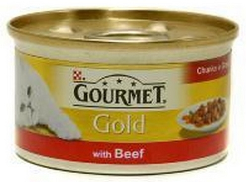 Zdjęcie Gourmet Gold Puszka Chunks in Gravy  z wołowiną 85g