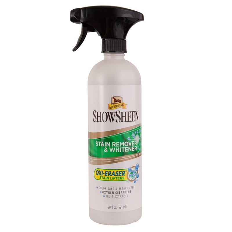 Absorbine ShowSheen Stain Remover & Whitener spray na przebarwienia grzywy, ogona i sierści 591 ml