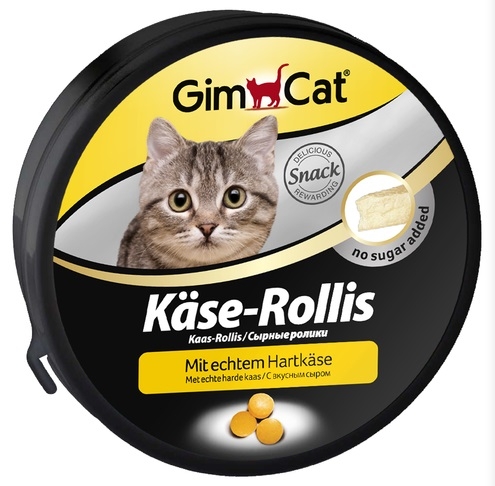 Zdjęcie Gimcat Kase Rollis  pastylki serowe dla kota 200g (400 szt.)