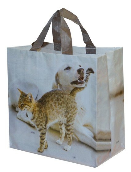 Zdjęcie Fraspo Torba Animals duża 24 litry  z motywem psa i kota 35 x 20 x 35 cm