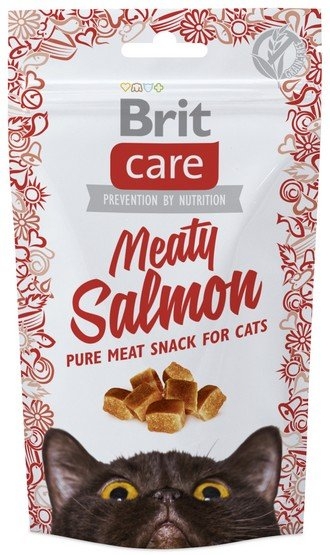 Zdjęcie Brit Care Cat Snack naturalny przysmak dla kota Meaty Salmon 50g