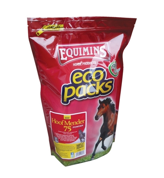 Zdjęcie Equimins Hoof Mender 75 for Horses Eco Pack mineralno-witaminowa formuła na kopyta proszek 1.8kg