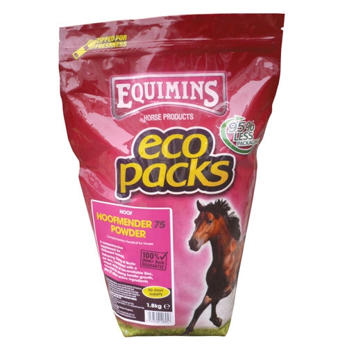 Zdjęcie Equimins Hoof Mender 75 for Horses Eco Pack mineralno-witaminowa formuła na kopyta proszek 1.8kg