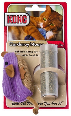 Zdjęcie Kong Cat Toys Corduroy Mouse zabawka dla kota z kocimiętką pluszowo-sztruksowa mysz 