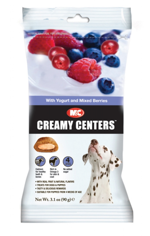 Zdjęcie Mark & Chappel Creamy Centre Dog Treats  Yoghurt & Mixed Berries 90g