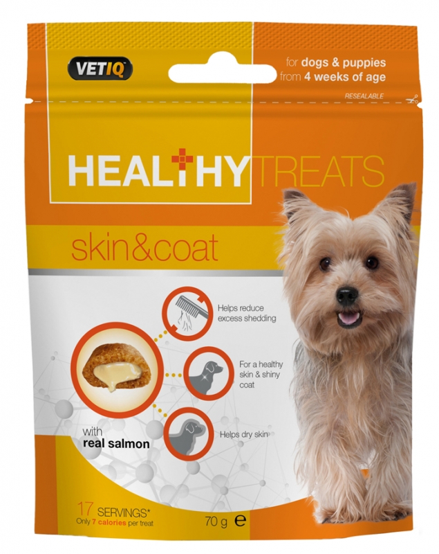 Zdjęcie Mark & Chappel Healthy Treats Skin&Coat for Dogs and Puppies  smakołyki dla psów na lśniącą sierść 70g