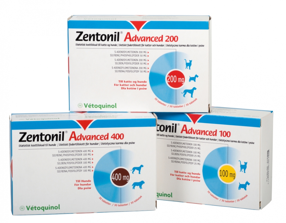 Vetoquinol Zentonil Advanced 100 preparat wspomagający funkcjonowanie wątroby 30 tbl.