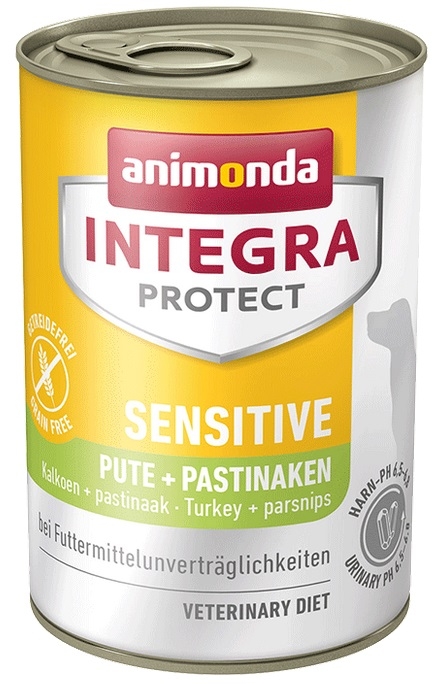 Zdjęcie Animonda Integra Protect Sensitive puszka dla psa  indyk + pasternak 400g